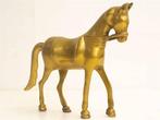 Vintage Messing paardenbeeld 22856, Verzamelen, Beelden en Beeldjes, Gebruikt, Ophalen of Verzenden