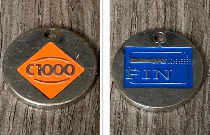 WinkelWagenMunt: C1000, Verzamelen, Winkelwagenmuntjes, Ophalen of Verzenden