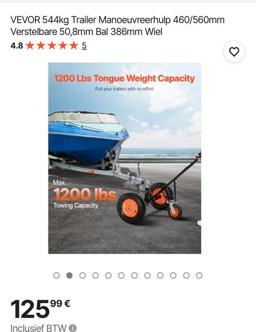 Trailer Manoeuvreer Hulp Trolley Dolly boottrailer aanhanger, Watersport en Boten, Accessoires en Onderhoud, Zo goed als nieuw