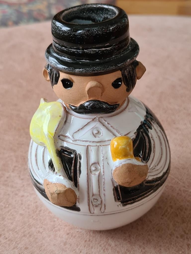 Hongaars geglazuurd mannetje/ schoorsteenveger., Antiek en Kunst, Ophalen of Verzenden