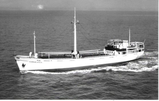 CASABLANCA kustvaart coaster kustvaarder scheepvaart, Verzenden, Zo goed als nieuw, Kaart, Foto of Prent