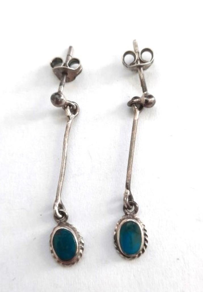 Mooie zilveren oorbellen met bungels 925, Sieraden, Tassen en Uiterlijk, Oorbellen, Zo goed als nieuw, Zilver, Zilver, Ophalen