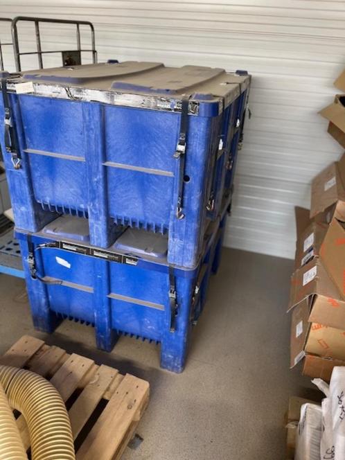 Palletbox met deksel, Doe-het-zelf en Verbouw, Kratten en Dozen, Gebruikt, Doos, 100 cm of meer, 50 cm of meer, 60 cm of meer