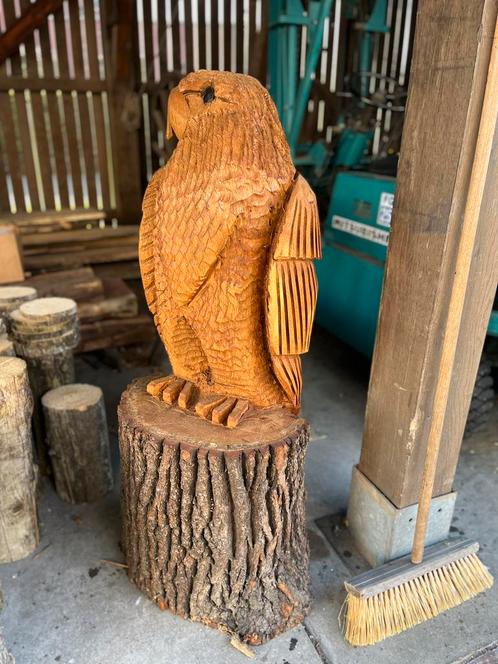 Eikenhouten Adelaar te koop, Verzamelen, Beelden en Beeldjes, Nieuw, Dier, Ophalen