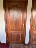 Massief Eiken Binnendeuren - 7 Stuks (Glas/Geen Glas), Ophalen, Gebruikt, 80 tot 100 cm, Binnendeur