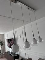 Hanglamp Hornbach zilverkleurig, Glas, Modern, Gebruikt, Ophalen