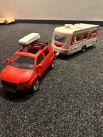 Speelgoedauto met caravan playmobil, Kinderen en Baby's, Speelgoed | Playmobil, Ophalen of Verzenden, Gebruikt