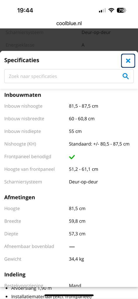Siemens vaatwasser SN53HS60AE-als nieuw, Witgoed en Apparatuur, Vaatwasmachines, Zo goed als nieuw, Inbouw, Minder dan 85 cm, 45 tot 60 cm