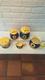 Aardewerk Servies met Zonnebloem Design, Overige typen, Ophalen of Verzenden, Zo goed als nieuw, Overige stijlen
