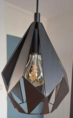 Elgo set van 3 plafondlamp hanglamp metaal zwart koper, Ophalen, Zo goed als nieuw, Metaal, Minder dan 50 cm