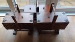 Vintage houten naaidoos / koffer, Ophalen, Gebruikt