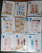 9 x vercaco dmc boekenlegger borduurpakketjes, Verzenden, Nieuw, Handborduren, Borduurpakket