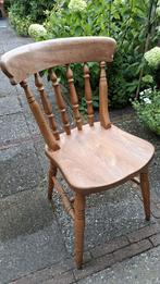 5 Bruin houten stoelen, geschikt voor bij eettafel, Huis en Inrichting, Stoelen, Ophalen, Vijf, Zes of meer stoelen