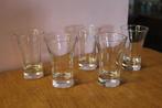 Brocante - Sierlijke shot-glaasjes!, Ophalen of Verzenden, Gebruikt, Glas, Glas of Glazen