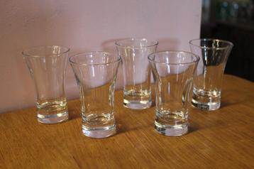 Brocante - Sierlijke shot-glaasjes! beschikbaar voor biedingen