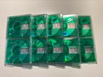 Minidisc’s  SHARP COL.COL. GROEN 10x als nieuw. 74 minuten, Audio, Tv en Foto, Walkmans, Discmans en Minidiscspelers, Ophalen of Verzenden