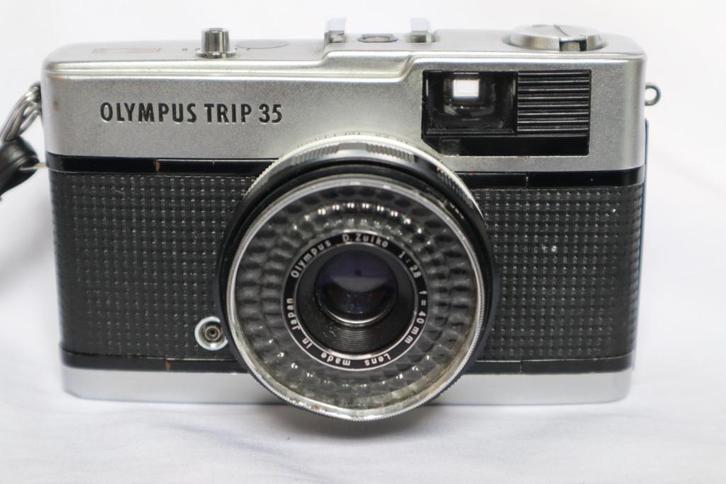 Olympus Trip 35 (40 mm f/2,8) – vintage compactcamera, Audio, Tv en Foto, Fotocamera's Analoog, Gebruikt, Compact, Olympus, Ophalen of Verzenden