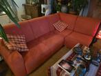 Oranje Hoekbank, Gratis! Dit weekend ophalen., Huis en Inrichting, Banken | Bankstellen, Ophalen, Gebruikt, Hoekbank, 75 tot 100 cm