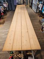 Lange houte tafel, voor in winkel of showroom industriële, Antiek en Kunst, Ophalen