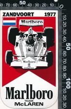 Sticker: Marlboro - Zandvoort 1977 - Team McLaren, Verzamelen, Ophalen of Verzenden, Zo goed als nieuw, Auto of Motor