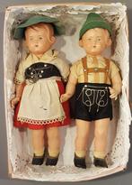 2 Vintage Jaren 50 celluloid Schildpad Poppen Duitsland, Antiek en Kunst, Ophalen of Verzenden