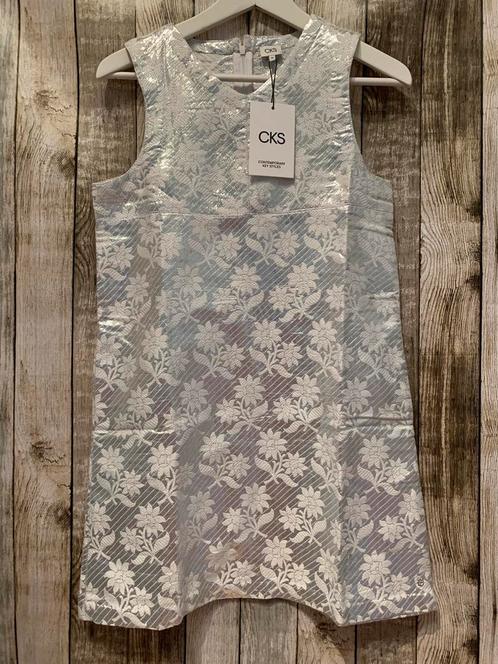 Super mooi nieuw zilver jurkje van CKS (Maat 164), Kinderen en Baby's, Kinderkleding | Maat 164, Nieuw, Meisje, Jurk of Rok, Verzenden