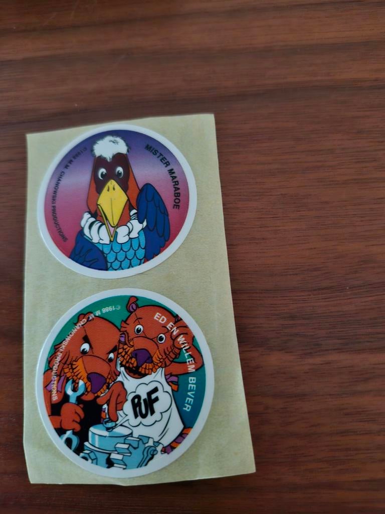 4349 Vintage Fabeltjeskrant  Stickers, Ophalen of Verzenden, Gebruikt, Stickers en Plaatjes