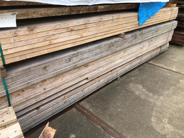 Steigerhout 3 euro per meter ook eiken frake ayous vuren, Doe-het-zelf en Verbouw, Hout en Planken, Nieuw, Plank, Steigerhout