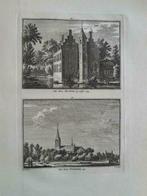 457-458 / Almkerk /  Pijnacker Huis Altena Kopergravure 1754, Antiek en Kunst, Kunst | Etsen en Gravures, Ophalen of Verzenden