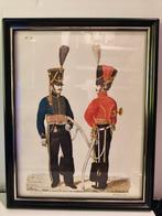 Huzaar en Trompetter te voet, Ophalen of Verzenden, Landmacht, Nederland, Foto of Poster
