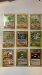 41 Pokemon kaarten (incl. 5 holo's, shadowless, 1st edition), Foil, Ophalen of Verzenden, Zo goed als nieuw, Meerdere kaarten