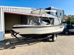 Placom speedboot 5 meter 15pk viertakt incl trailer, Watersport en Boten, Minder dan 70 pk, Benzine, Buitenboordmotor, Polyester