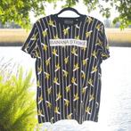 T-shirt strak getailleerd zwart banana strike M, Maat 38/40 (M), Verzenden, Zwart, Nieuw