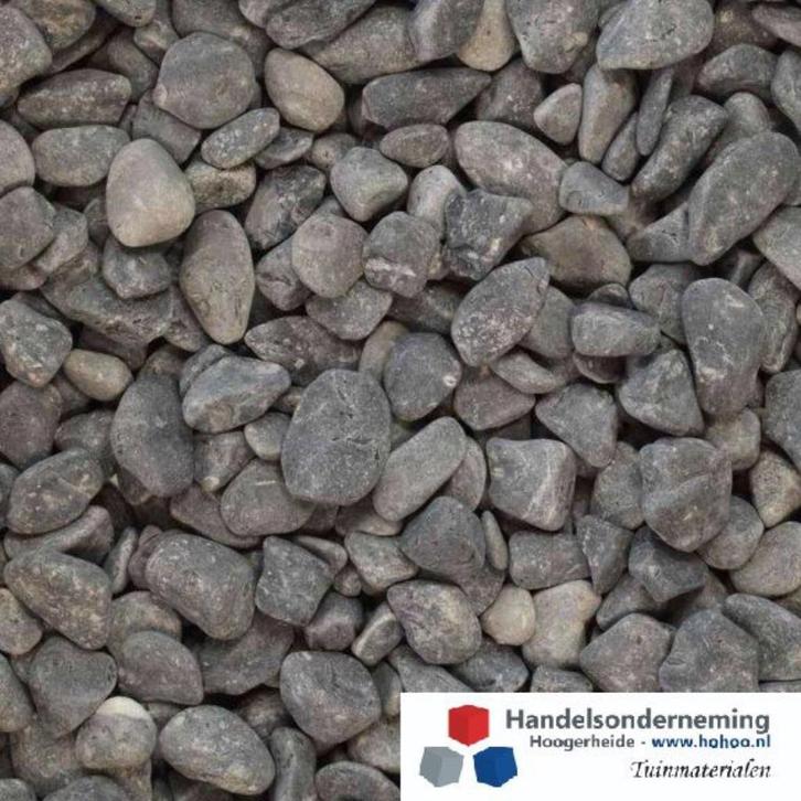 Nero ebano grind afgeronde antraciet zwarte siergrind oprit, Tuin en Terras, Grind, Keien en Split, Nieuw, Grind, Antraciet, Overige materialen