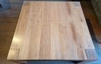 Salontafel vierkant, noten, Ophalen, Overige materialen, Gebruikt, 50 tot 100 cm