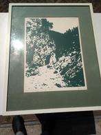 litho in frame, genummerd beide van jouke. afbeeldingen uit, Ophalen of Verzenden