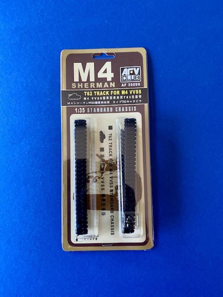 AFV Club	AF35099	Track for M4 VVSS - M4A1/ M4A3  1/35, Hobby en Vrije tijd, Modelbouw | Auto's en Voertuigen, Nieuw, Tank, 1:32 tot 1:50