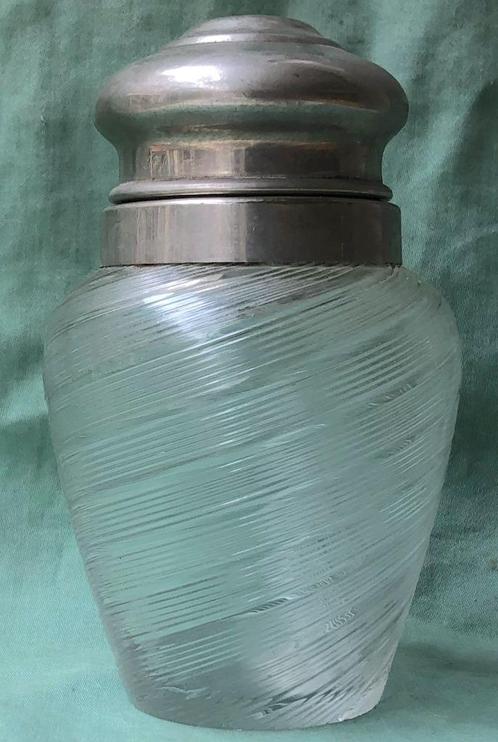 Fries draadglas theebusje, Antiek en Kunst, Antiek | Glas en Kristal, Ophalen of Verzenden