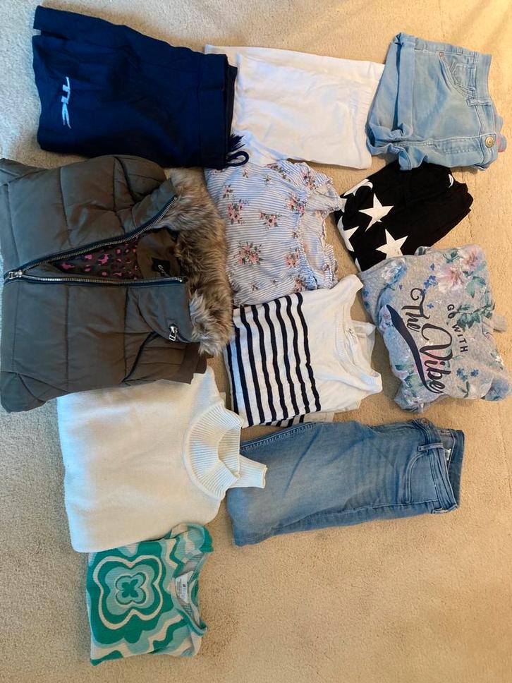 Set meisjeskleding maat 158-164, Kinderen en Baby's, Kinderkleding | Maat 158, Gebruikt, Meisje, Jas, Ophalen of Verzenden