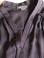 prachtige elegante zijden blouse VINCE mt S (M) ZGAN, Ophalen, Blauw, Zo goed als nieuw, Maat 36 (S)