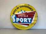 Speciale Sport emaille reclamebord, Reclamebord, Gebruikt, Ophalen of Verzenden