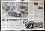 Datsun 100A 120A ( Cherry ) testen in Autovisie e.a., Gelezen, Nissan, Autovisie, Ophalen of Verzenden