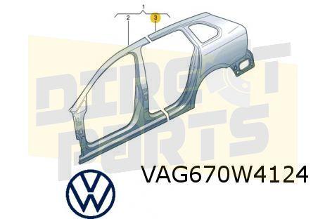 Volkswagen Golf VIII (2/20-) achterscherm Rechts (Variant) O