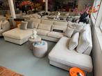 Luxe Velvet Teddy U-bank Costa 195x370x250cm Beige Wit, Info@oosterbaanwonen.nl, Venus 31 8448CE Heerenveen, Hoekbank, Oosterbaan Wonen