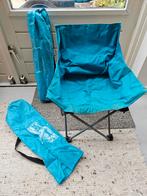 2x blauw campingstoeltje kind, stoel, Camping, kamperen, Ophalen, Gebruikt, Campingstoel