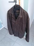 Lederen jas, Ophalen, Maat 52/54 (L), V&D, Bruin