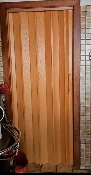 Houten Vouwdeur incl. Rail - Gedemonteerd, Doe-het-zelf en Verbouw, Deuren en Horren, Ophalen