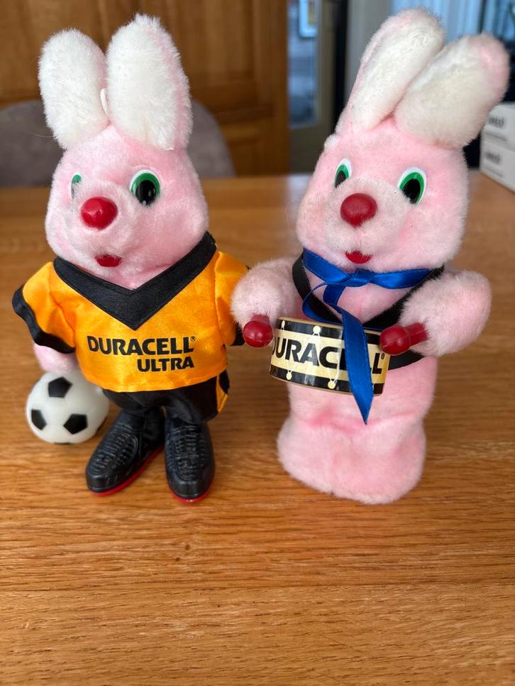 Vintage Duracell Konijntjes - Zeldzaam!, Kinderen en Baby's, Speelgoed | Knuffels en Pluche, Zo goed als nieuw, Konijn, Ophalen of Verzenden