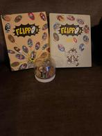 Flippo boekken 1 en 2 met overgebleven flippos +_30 stuks, Verzamelen, Flippo's, Verzenden, Olympic, Map, Album of Poster