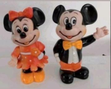 Mikey mouse en Minnie Mouse spaarpot 15cm vintage  beschikbaar voor biedingen